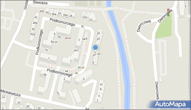 Pruszcz Gdański, Podkomorzego, 10b, mapa Pruszcz Gdański