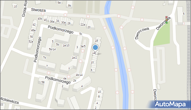 Pruszcz Gdański, Podkomorzego, 14b, mapa Pruszcz Gdański