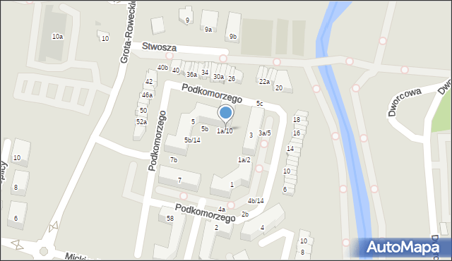 Pruszcz Gdański, Podkomorzego, 1a/10, mapa Pruszcz Gdański