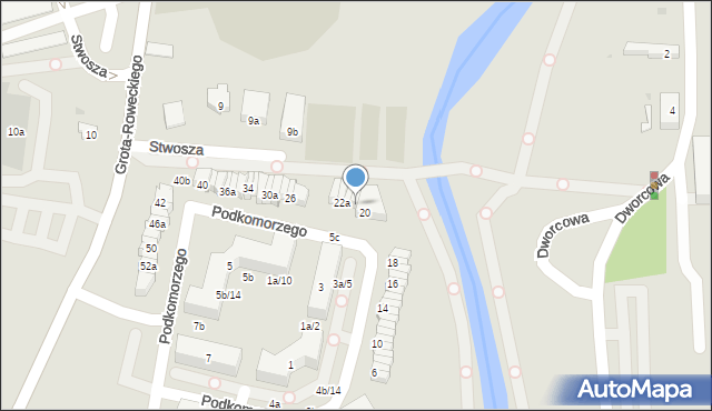 Pruszcz Gdański, Podkomorzego, 20a, mapa Pruszcz Gdański
