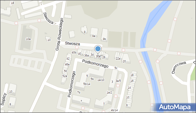 Pruszcz Gdański, Podkomorzego, 30a, mapa Pruszcz Gdański