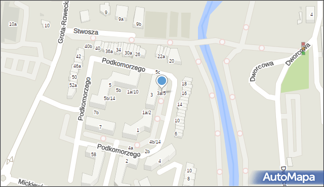 Pruszcz Gdański, Podkomorzego, 3a/5, mapa Pruszcz Gdański