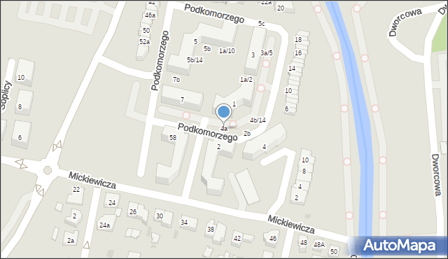 Pruszcz Gdański, Podkomorzego, 4a, mapa Pruszcz Gdański