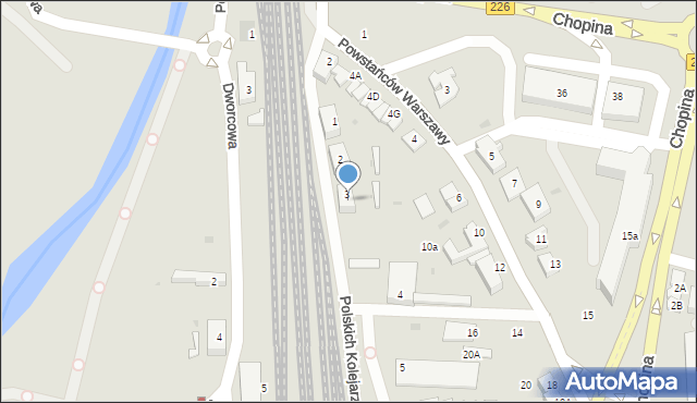 Pruszcz Gdański, Polskich Kolejarzy, 3A, mapa Pruszcz Gdański