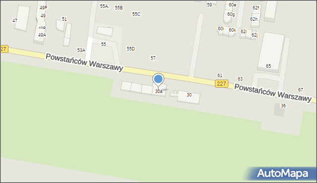 Pruszcz Gdański, Powstańców Warszawy, 30a, mapa Pruszcz Gdański