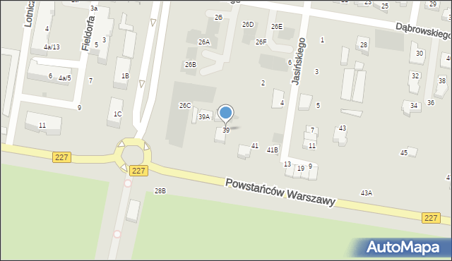 Pruszcz Gdański, Powstańców Warszawy, 39, mapa Pruszcz Gdański