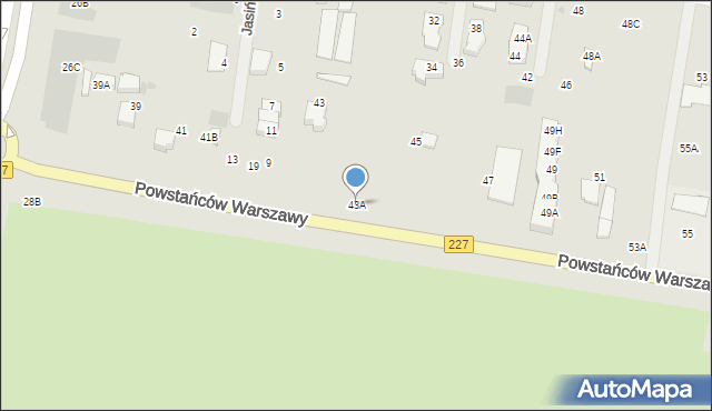 Pruszcz Gdański, Powstańców Warszawy, 43A, mapa Pruszcz Gdański