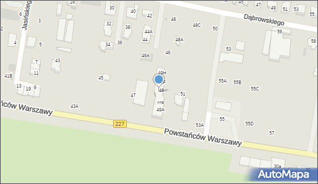 Pruszcz Gdański, Powstańców Warszawy, 49D, mapa Pruszcz Gdański