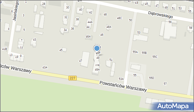 Pruszcz Gdański, Powstańców Warszawy, 49E, mapa Pruszcz Gdański