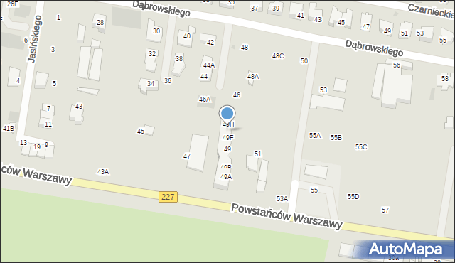 Pruszcz Gdański, Powstańców Warszawy, 49G, mapa Pruszcz Gdański