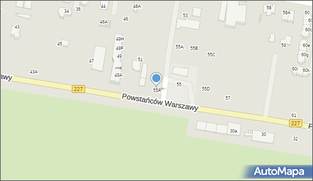 Pruszcz Gdański, Powstańców Warszawy, 53A, mapa Pruszcz Gdański