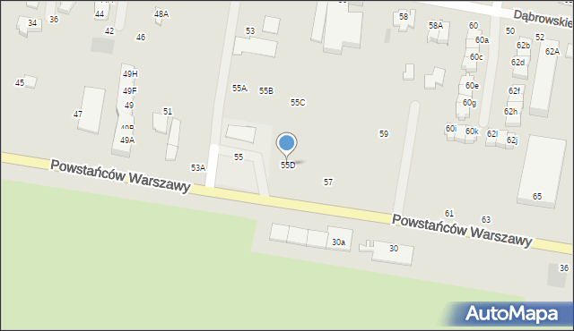 Pruszcz Gdański, Powstańców Warszawy, 55D, mapa Pruszcz Gdański