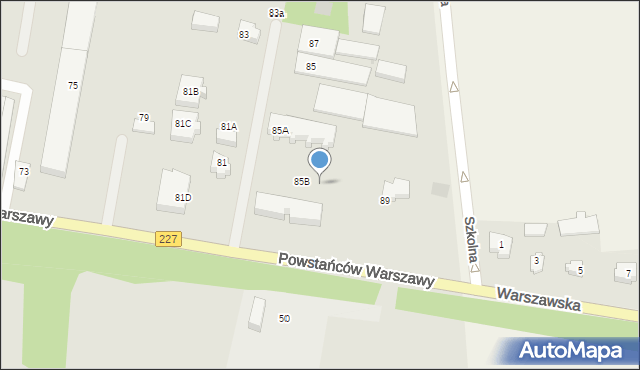 Pruszcz Gdański, Powstańców Warszawy, 85C, mapa Pruszcz Gdański