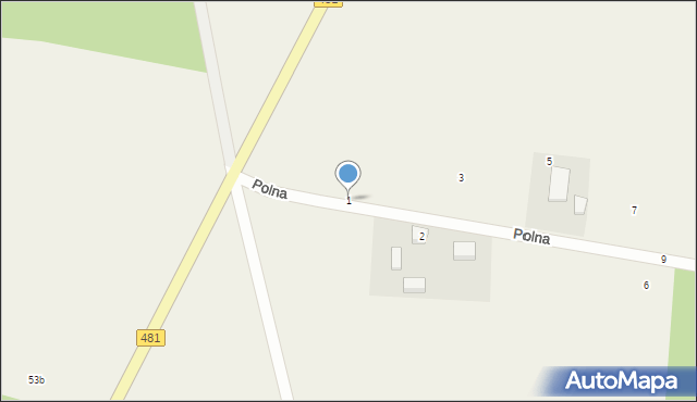 Pruszków, Polna, 1, mapa Pruszków