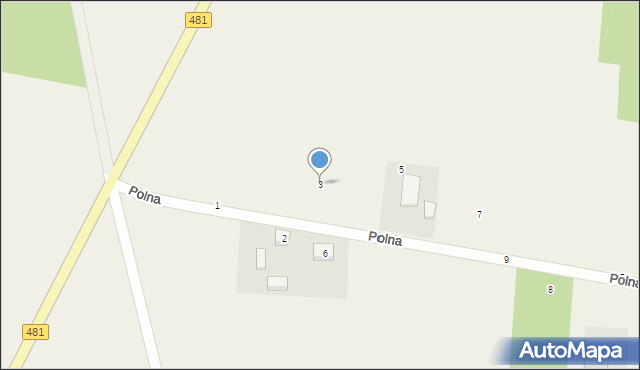 Pruszków, Polna, 3, mapa Pruszków