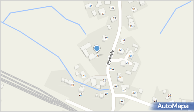 Przeciszów, Podlesie, 25, mapa Przeciszów