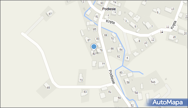 Przeciszów, Podlesie, 81, mapa Przeciszów