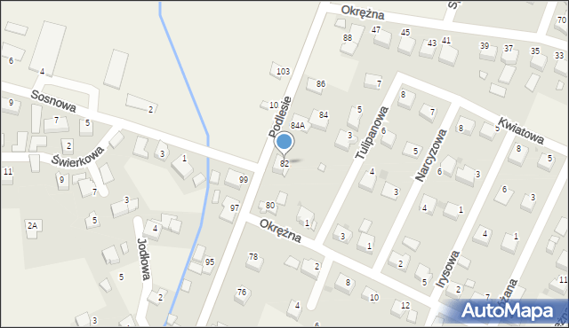 Przeciszów, Podlesie, 82, mapa Przeciszów