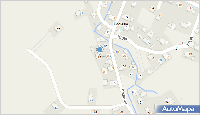 Przeciszów, Podlesie, 87, mapa Przeciszów