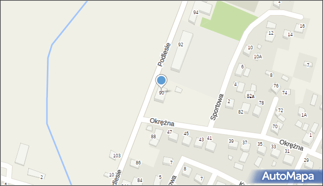 Przeciszów, Podlesie, 90, mapa Przeciszów