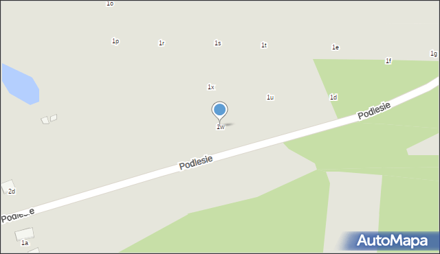 Przecław, Podlesie, 1w, mapa Przecław