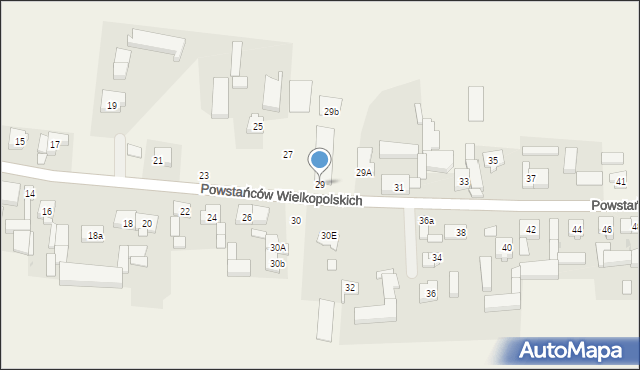 Przemęt, Powstańców Wielkopolskich, 29, mapa Przemęt