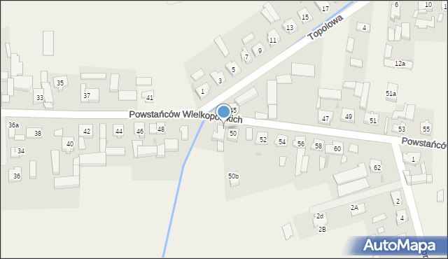 Przemęt, Powstańców Wielkopolskich, 50a, mapa Przemęt