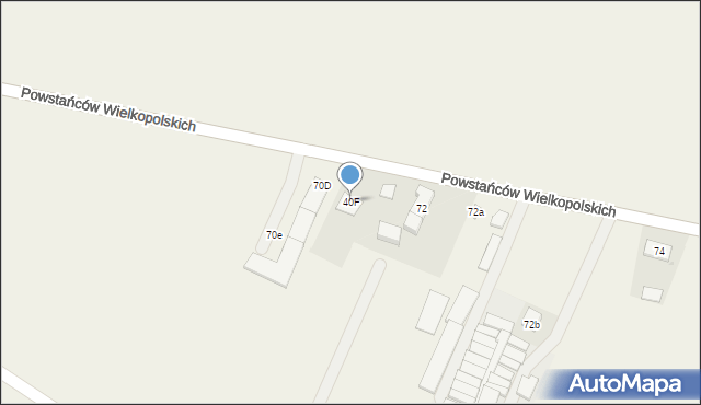 Przemęt, Powstańców Wielkopolskich, 70f, mapa Przemęt