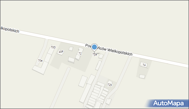 Przemęt, Powstańców Wielkopolskich, 72a, mapa Przemęt