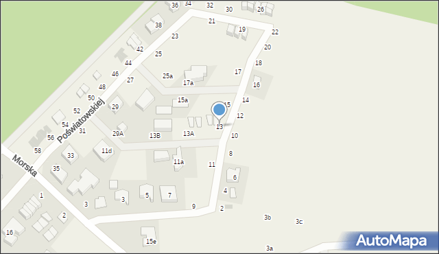 Przewłoka, Poświatowskiej Haliny, 13, mapa Przewłoka