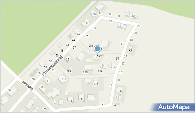 Przewłoka, Poświatowskiej Haliny, 15a, mapa Przewłoka