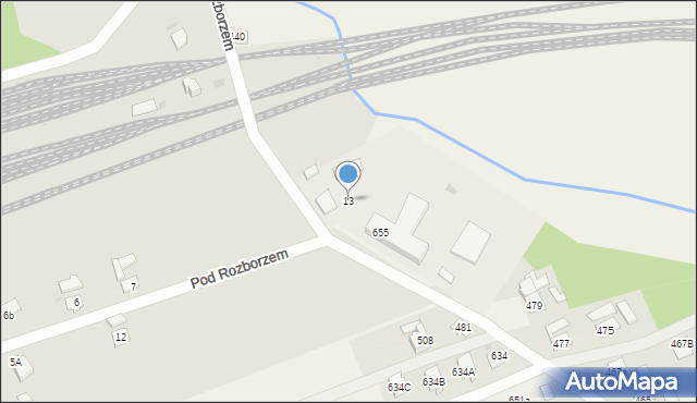 Przeworsk, Pod Rozborzem, 13, mapa Przeworsk