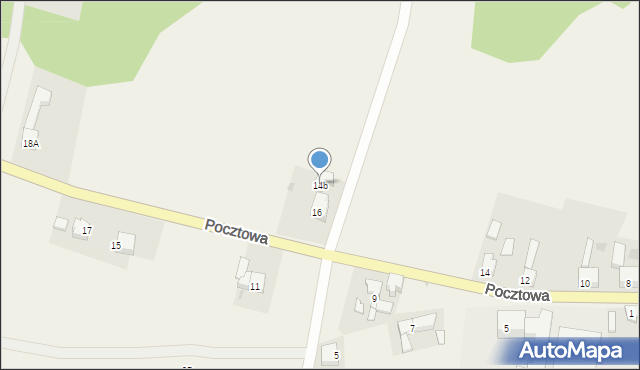 Przewóz, Pocztowa, 14b, mapa Przewóz