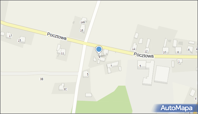 Przewóz, Pocztowa, 9, mapa Przewóz