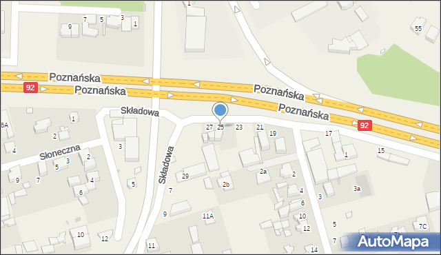 Przeźmierowo, Poznańska, 25, mapa Przeźmierowo