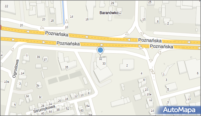 Przeźmierowo, Poznańska, 32, mapa Przeźmierowo