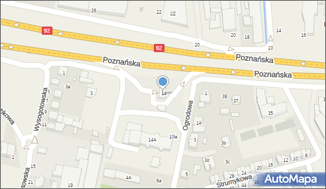 Przeźmierowo, Poznańska, 41, mapa Przeźmierowo