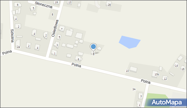 Przyborów, Polna, 8, mapa Przyborów