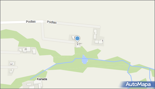 Przybradz, Podlas, 4, mapa Przybradz