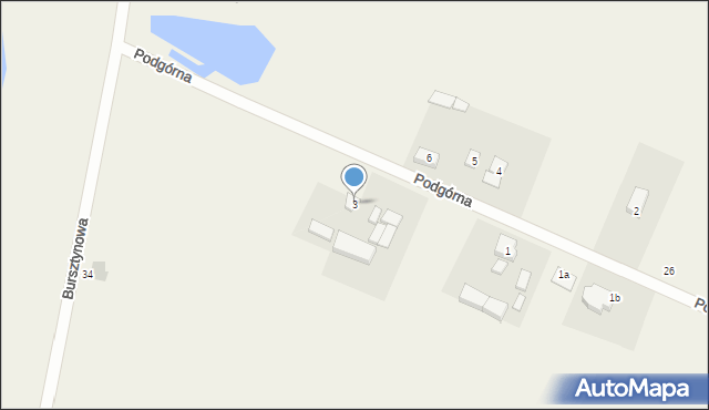 Przygodzice, Podgórna, 3, mapa Przygodzice