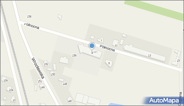 Przygodzice, Północna, 4, mapa Przygodzice