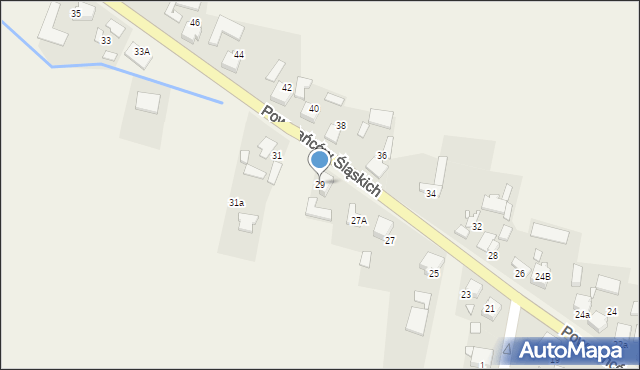 Przystajń, Powstańców Śląskich, 29, mapa Przystajń