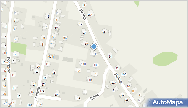 Przyszowice, Polna, 13E, mapa Przyszowice