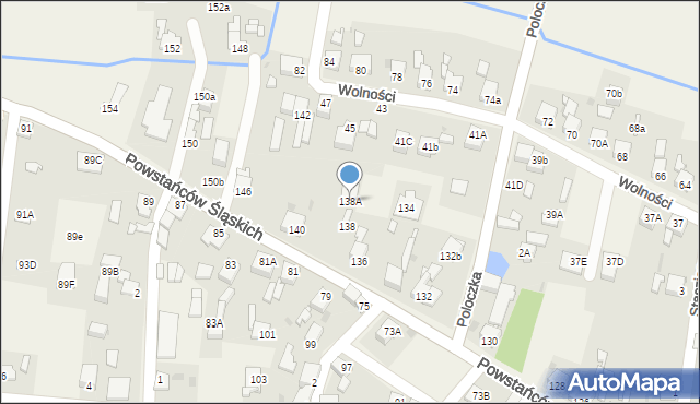 Przyszowice, Powstańców Śląskich, 138A, mapa Przyszowice