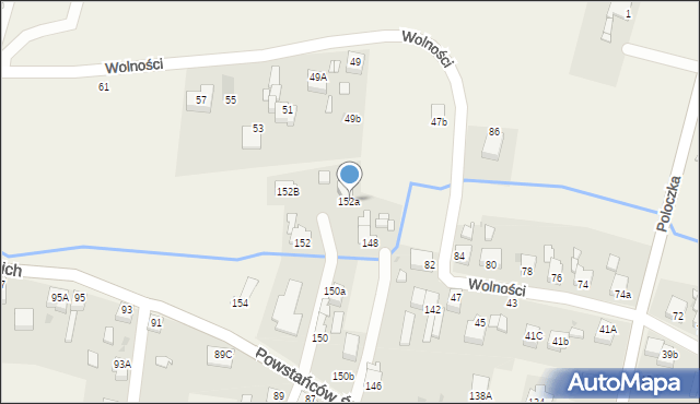 Przyszowice, Powstańców Śląskich, 152a, mapa Przyszowice