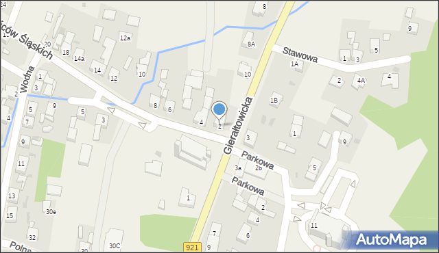 Przyszowice, Powstańców Śląskich, 2, mapa Przyszowice