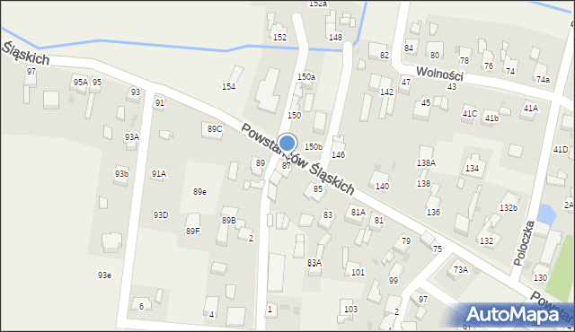 Przyszowice, Powstańców Śląskich, 87, mapa Przyszowice