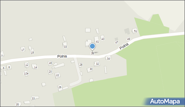 Przytyk, Polna, 39, mapa Przytyk