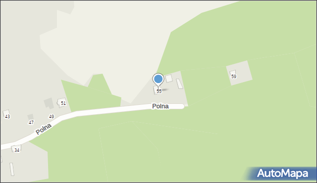 Przytyk, Polna, 55, mapa Przytyk