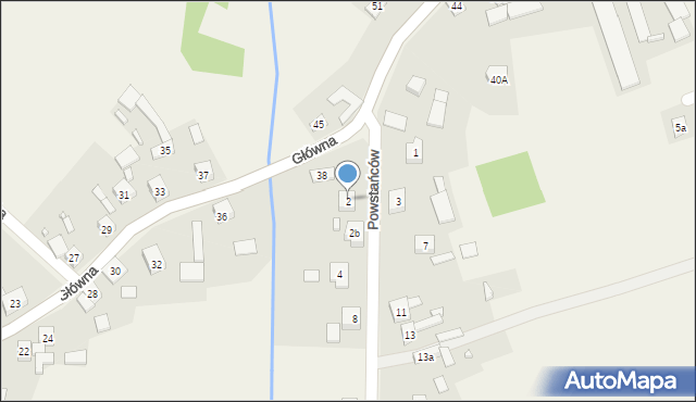 Psary, Powstańców, 2, mapa Psary